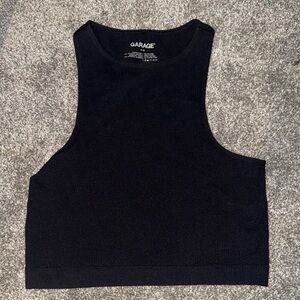 Garage Classic Black Crop Top